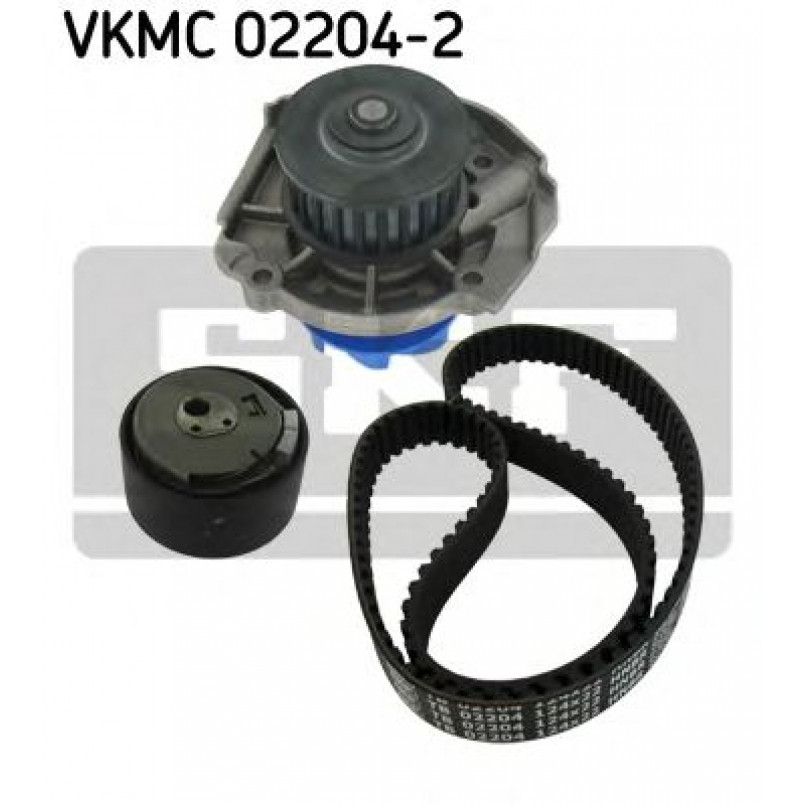 VKMC 02204-2 SKF - Насос охолоджуючої рідини + комплект зубчатого ремня